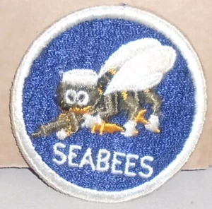 WORLD WAR 2 - U.S. NAVY  SEABEES  PATCH - ORIGINAL - Picture 1 of 2
