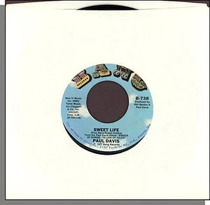 Paul Davis - Sweet Life + Bad Dream - 1977 Bang 7" 45 RPM Single! - Imagen 1 de 3