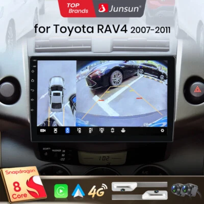360°KAM+128GB Für Toyota RAV4 2006-12Android 13 Autoradio Car Play Navi GPS WIFI - Bild 1 von 4