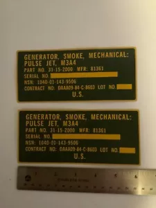 Decalcomania, Generatore, Fumo, Meccanico: Pulse Jet, M3A4 - Foto 1 di 2