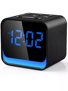 Alarm Clock Radio for Bedroom- 5W Bluetooth Speaker, Science-Backed Alarm - Picture 1 of 7