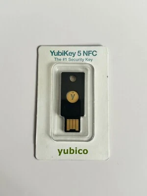 Yubico YubiKey 5 NFC Zwei-Faktor-Authentifizierung 2FA USB Sicherheitsschlüssel - BRANDNEU - Bild 1 von 2