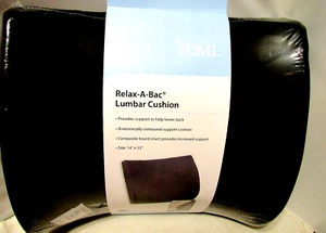 DMI RELAX-A-BAC LUMBAR CUSHION SUPPORT Anato Contoured 14" X 13" Great Gift! - Picture 1 of 4