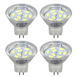 Cold White Light 4Pcs MR11 LED Bulb 3W 300lm Bulb With 9 Beads Double Pin - Picture 1 of 12