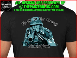 Back to the Front MG42 Gunner T-Shirt WWII German Army - Picture 1 of 49