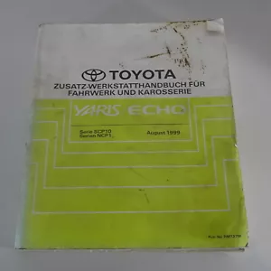 Manual De Taller / Suplemento Toyota Yaris Verso / Echo Verso Desde 08/1999 - Imagen 1 de 6