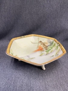 Vintage Windmill Scene Made In Nippon Hand Painted Footed Bowl Excellent Cond. - Picture 1 of 11