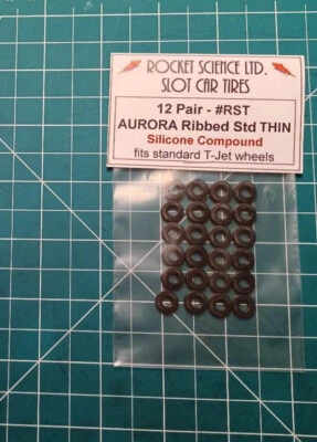 Aurora T-Jet HO silicone tires  #RST (Thin) 12 pairs - Please Read - Image 1 of 4