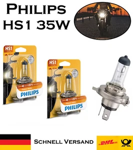 2x Philips HS1 35/35W 12V PX43t 12636BW Motorrad Scheinwerfer Lampe E-geprüft - Bild 1 von 4