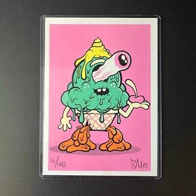 THE MELTY MISFITS LOOSE EYE LUCY PRINT 16/100 Garbage Pail Kids - Image 1 of 2