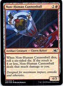 Non-Human Cannonball Magic The Gathering Unfinity Foil Light Play - Picture 1 of 1