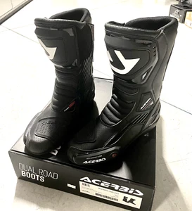 Stivali moto sportivi con slider protezioni Acerbis Cork Nero suola gomma tg.43 - Foto 1 di 6