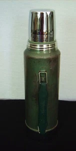 Vintage 1984 Stanley Aladdin grün Stahl Quart Thermoskanne A-944DH Patina Opas - Bild 1 von 9