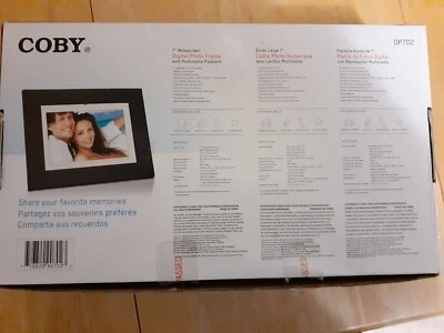 Coby DP-702 7" Digital Picture Frame w/ Multi Media Playback NIB - Image 1 of 3
