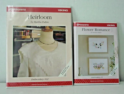 Husqvarna Viking Designer 1 máquina bordado lote de 2 #15 y #102 Foto 1 de 4