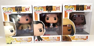 Lot of 3 The Walking Dead Michoone, Rick Gimes & Negan - Picture 1 of 7