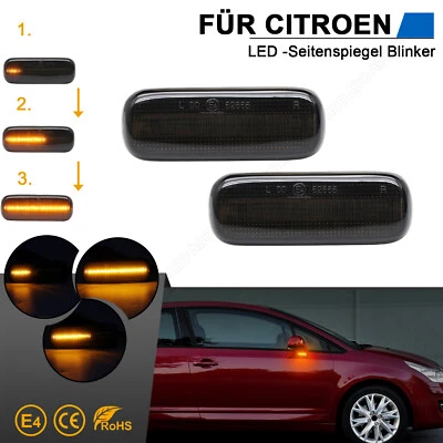 2x Led Spiegelblinker Aussenspiegel Blinker für Citroen C4 I MK1 | BJ 2004-2011 - Bild 1 von 4