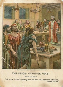 Christian Picture Lessons The King's Marriage Feast 1910 - Picture 1 of 2