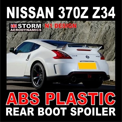 Alerón trasero plástico ABS N1 diseño para botas se adapta a los modelos Nissan 370z 2009-2016 Z34 - Imagen 1 de 4