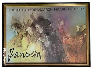 JEAN JANSEM French 1920-2013 Phillips Gallerie March 1982 Exhibition Print Postr - Picture 1 of 5