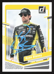 Tarjeta de carreras firmada por Ryan Blaney 2024 Panini Donruss Nascar #61 Team Penske - Imagen 1 de 2