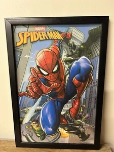 Open Road Brands Marvel 12 x 17 (inch) Lenticular Spiderman 3D Framed Photo - Picture 1 of 2