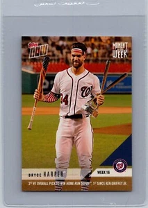 2018 Topps Now Moment of the Week #MOW-16 Bryce Harper NM - Picture 1 of 2