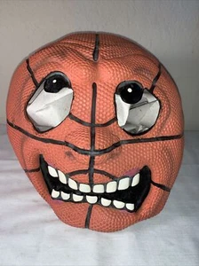 Vintage 90’Screaming Basketball Head Mask Halloween Easter Unlimited Adult Rare - Picture 1 of 11