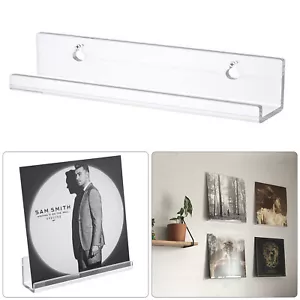 Acrylic Record Shelf Stand Wall Mounted Record Holder For Vinyl Album Display - Picture 1 of 15