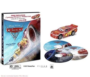 Cars 3 Bluray DVD Digital Target Exclusive Lightning McQueen Puzzle Car *NEW* - Picture 1 of 1