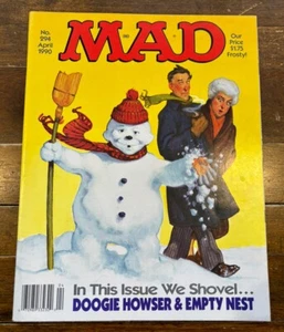 MAD Magazine 294 April 1990 Frosty Snowman Alfred E Neuman Cover Doogie Howser - Picture 1 of 7