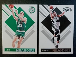 (2) 2024-25 Panini Hoops Tribute L Bird/T Duncan # 299, 297  "Boston Celtics" - Picture 1 of 2