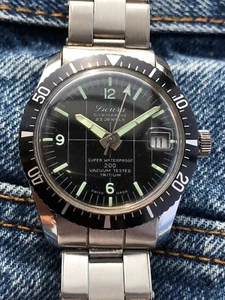 Diver Sicura Submarine Breitling Super Waterproof 200 Rare Sub Vintage - Picture 1 of 13