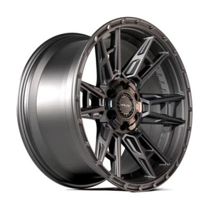 4PLAY Wheel 17x9 6x135 + 6x139.7 GM Chevy RAM 4PS20 Satin Black Wheel (1) - Picture 1 of 5