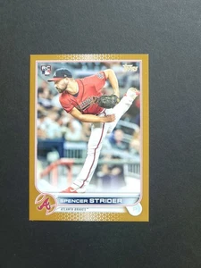 *White Corner* 2022 Topps Series 2 Spencer Strider #509 Gold /2022 Rookie RC - Picture 1 of 4