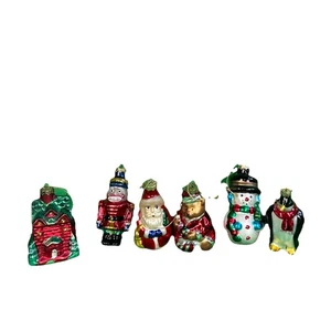 Weihnachtsschmuck Konvolut - 6 Glas Ornamente - siehe Bilder 3 cm hoch - Bild 1 von 16