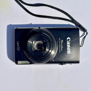 Canon Powershot Elph 360 HS Black 20.2MP 12X Optical Zoom Parts - Picture 1 of 18