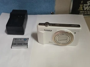 Cámara digital Olympus VR-340 blanca 16,0 MP probada funciona cargador de batería - Imagen 1 de 9