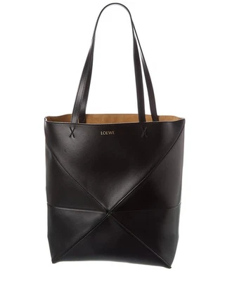 Bolso de Mano Loewe Puzzle Mediano de Cuero para Mujer Negro Foto 1 de 4