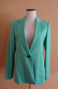 Blazer monopetto un bottone Reiss Ember colore acquamarina color teal nuovo con etichette taglia 8 - Foto 1 di 13