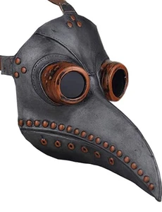 Máscara de pájaro Plague Doctor nariz larga pico disfraces Steampunk Halloween disfraz accesorios - Imagen 1 de 11