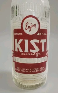 Enjoy Kist Soda Bottle 32 oz Red ACL Newport Bottling Works Newport, Maine - Picture 1 of 15