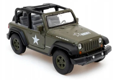 Welly Jeep Wrangler Rubicon Green Matt 1:34 1:39 US IMPORT DUTIES PAID - Image 1 of 4