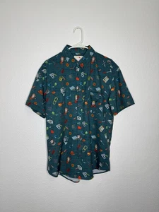 RSVLTS HOME ALONE "BATTLE PLAN" Men's Short Sleeve Shirt AOP Size Large EUC - Picture 1 of 17