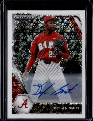 2021 Panini Prizm Draft Picks #PDP74 Dylan Smith Auto White Donut Circles 02/50 - Image 1 of 2