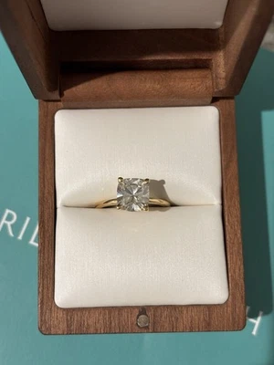 2.01 Brilliant Earth Engagement Ring Size 5.75 18K Yellow Gold- Lab Grown $4897 - Image 1 of 4