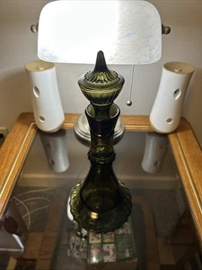Bottiglia vintage Jim Beam I Dream of Jeannie Genie 1964 verde fumo decanter - Foto 1 di 10