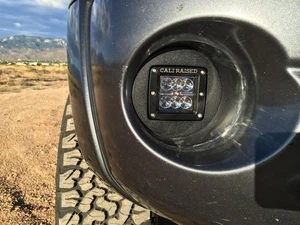 Cali Raised for 05-11 Tacoma LED Fog Light Pod Replacements Brackets Kit 3X2 18W - Picture 1 of 4