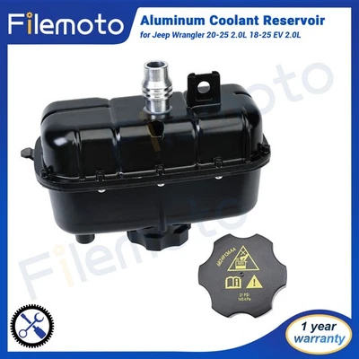 Aluminum Coolant Reservoir for Jeep Wrangler 18-25 2.0L 20-25 PHEV 2.0L - Image 1 of 4