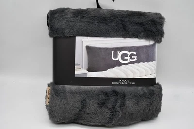 Funda de almohada corporal UGG POLAR súper suave 20 pulgadas x 54 pulgadas en carbón NUEVO Foto 1 de 3
